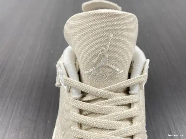 Cheap MAX Retro Canvas Jordan 4 DQ4909-100 Blank (W) 0601